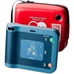 Philips HeartStart FRx AED Defibrillator front view, Portable Philips AED defibrillator device, Philips HeartStart FRx automated external defibrillator