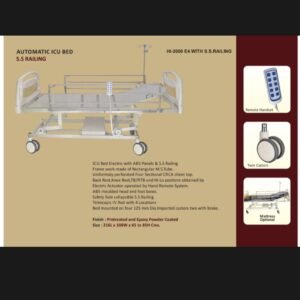 Automatic ICU bed S.S railing