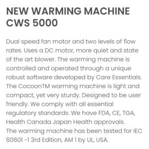Cocoon CWS 5000 PATIENT WARMER