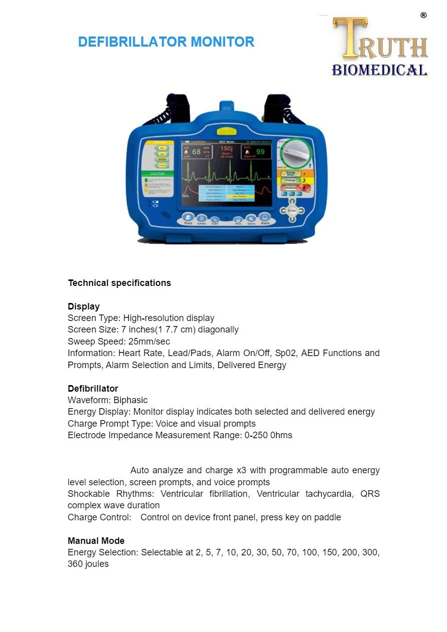 Defibrillator Monitor