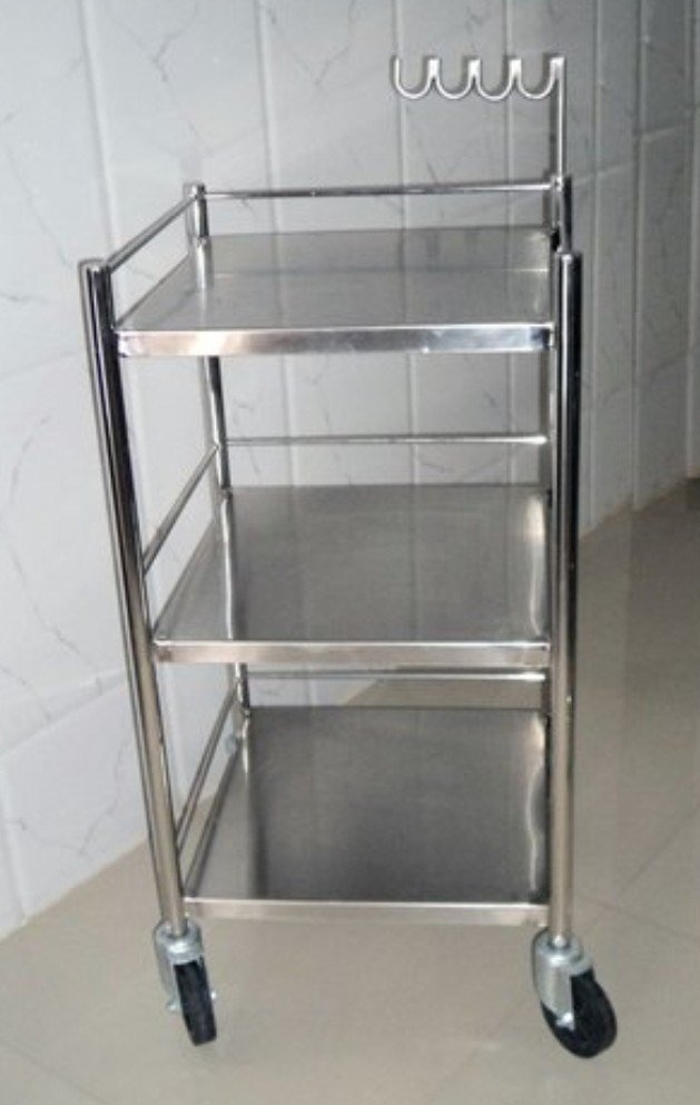 ECG machine trolley SS