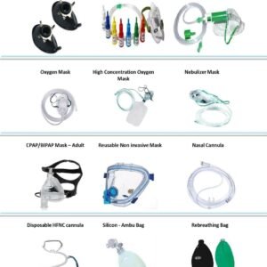 High Concentration Ventilator Oxygen Mask Adult and Pediatric