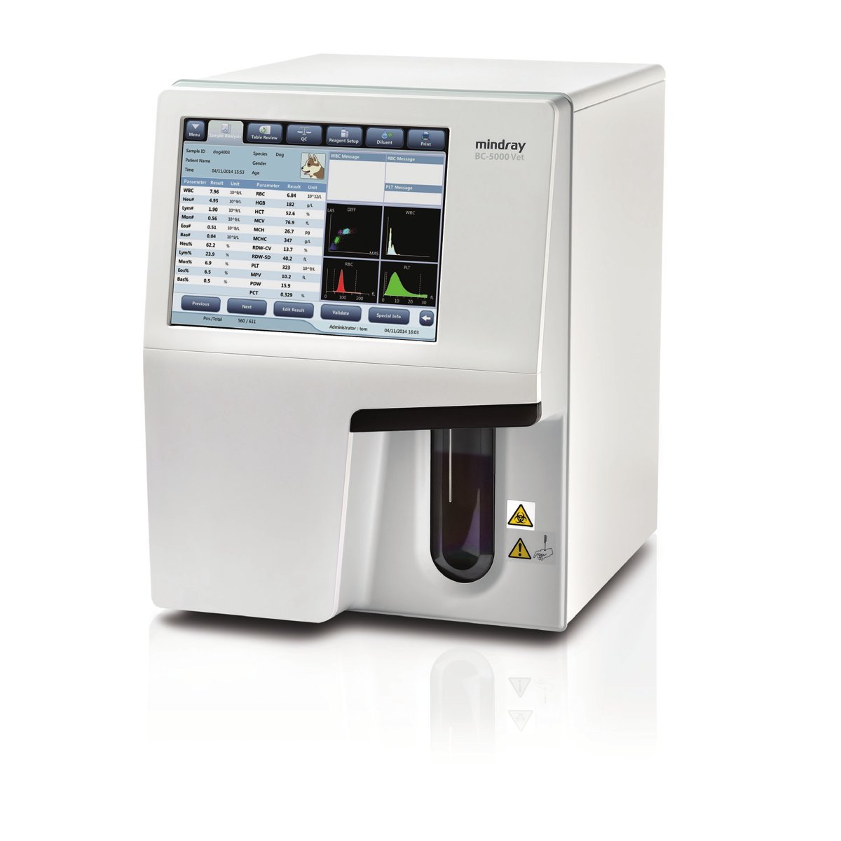 Mindray BC-5000 Vet 5 Part Veterinary Hematology Analyzer