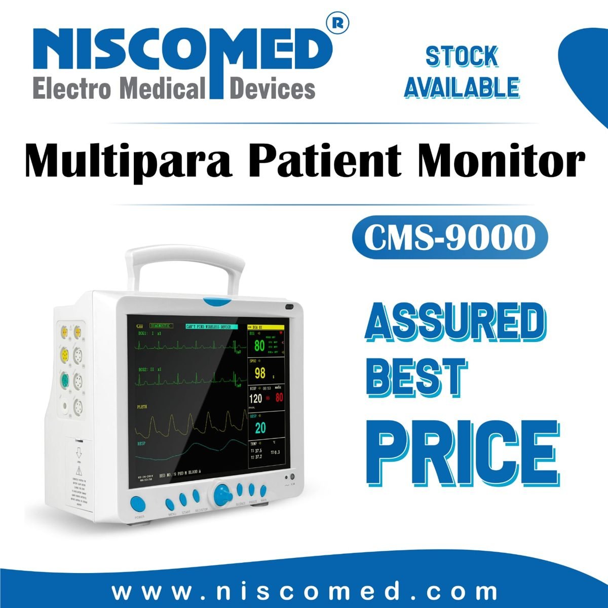 Niscomed Flight 5100 3 Para Patient Monitor