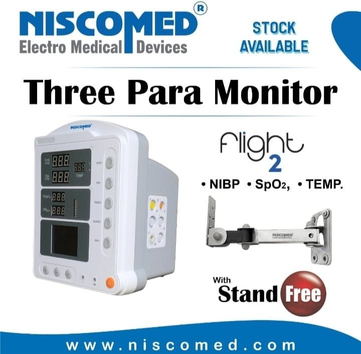 Niscomed Flight 2 Three Para Patient Monitor With Stand