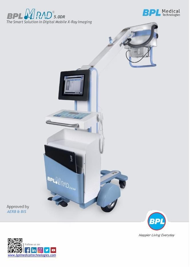 BPL M-Rad 5.0 DR Digital Mobile X-Ray System with Wireless DR Detector