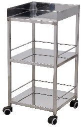 Bed Side Trolley - S.S - 3 Shelves (Medasus 603)