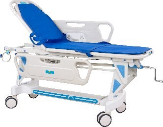 ABS Patient Transfer Trolley With Crank Height Adjustment (Medasus 403)