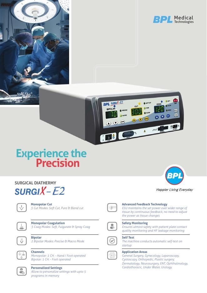 BPL SurgiX E2 Electrosurgical Cautery Machine