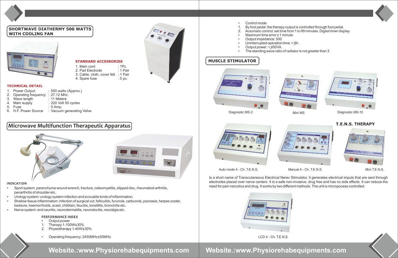 Shortwave diathermy 500 wats with cooling fan