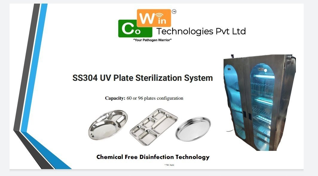 SS304 UV plate sterilization system