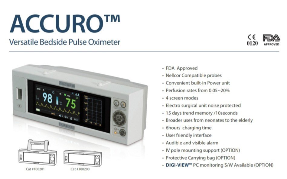 Versatile bedside pluse oximeter
